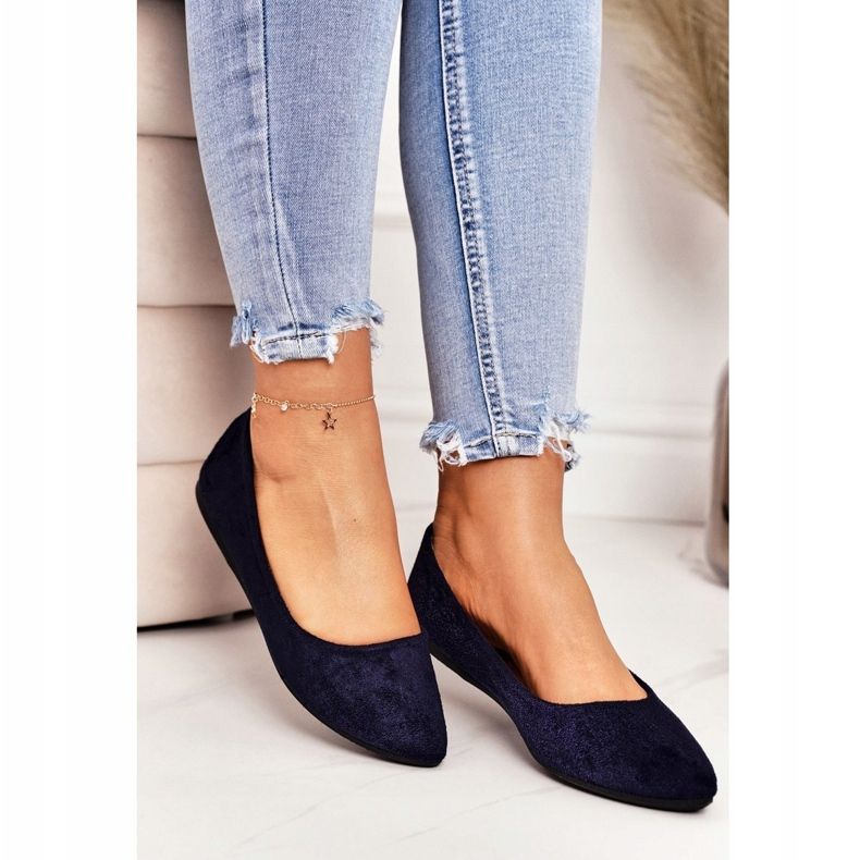 PS1 Osjetljiva balerina u špic tamnoplavoj antilopu Dermeno tamnoplava 2