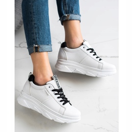 SHELOVET Tenisice na bijeloj lijepoj platformi bijela 1