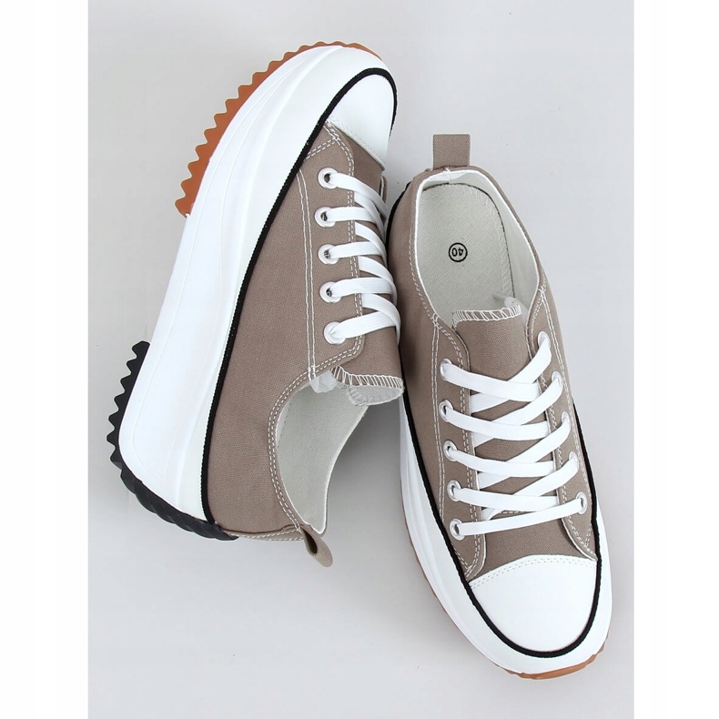 Dizajnerski potplat tenisica u kaki boji VL137P Green zelena 1