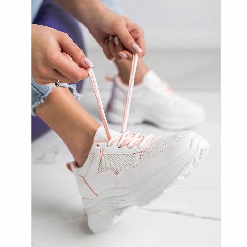 SHELOVET Udobne bijele tenisice bijela 1