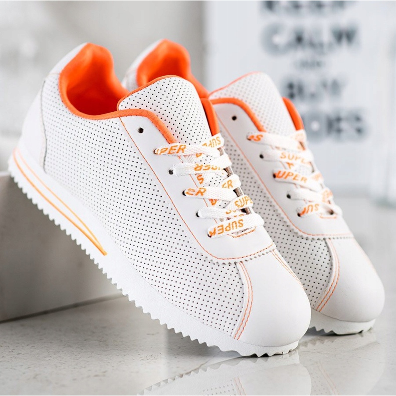 SHELOVET Ažurne tenisice Super bijela 1