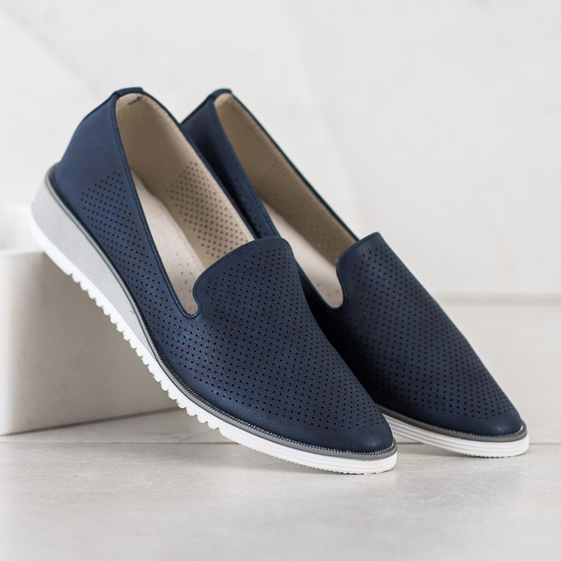 Goodin Ažurni kožni lordovi plava 1