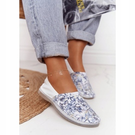 Ženska koža Maciejka Balerinke bijele 01930-85 bijela raznobojna 2
