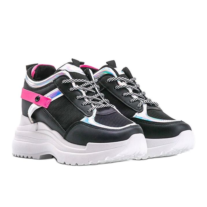 Crne tenisice na debelom Johanovom potplatu crna 1