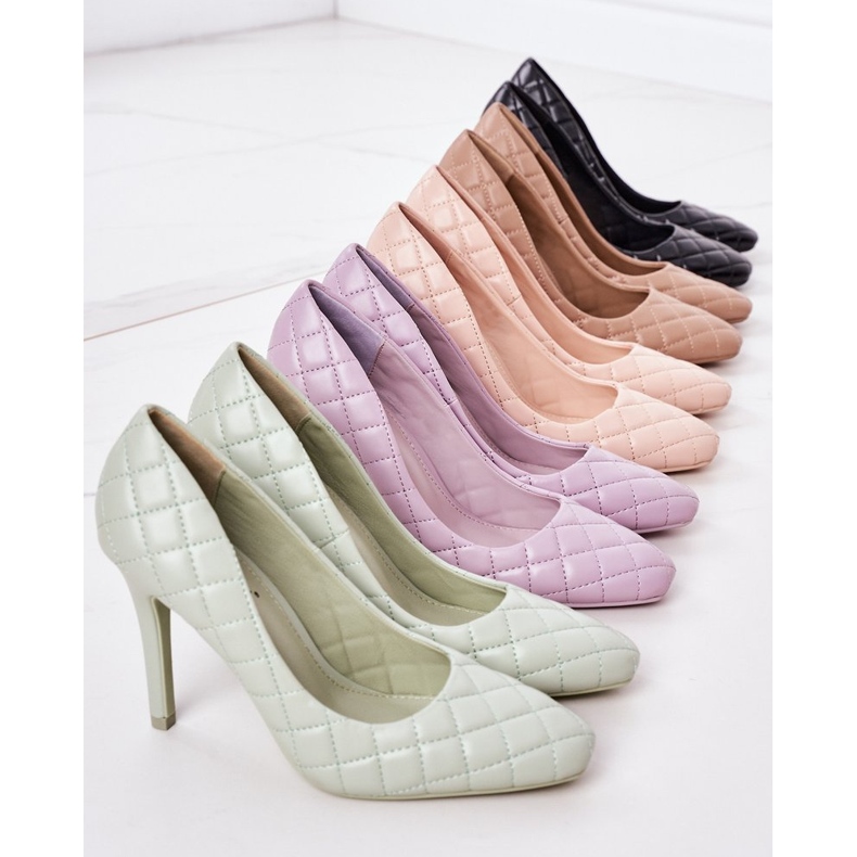 PS1 Elegantne bež prošivene štikle Rosanna 1