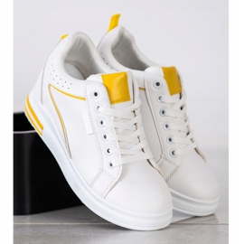 SHELOVET Bijele cipele sa skrivenim klinom bijela 2