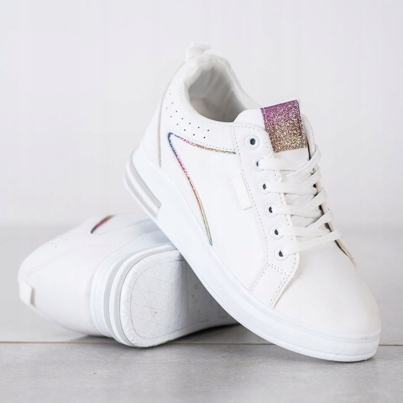 SHELOVET Bijele cipele sa skrivenim klinom bijela 1