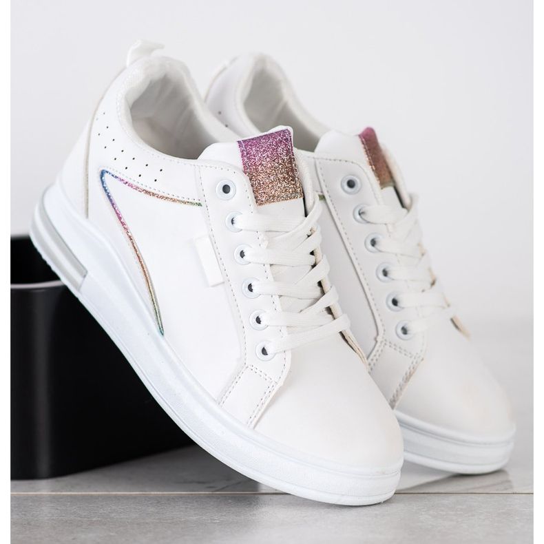 SHELOVET Bijele cipele sa skrivenim klinom bijela 2