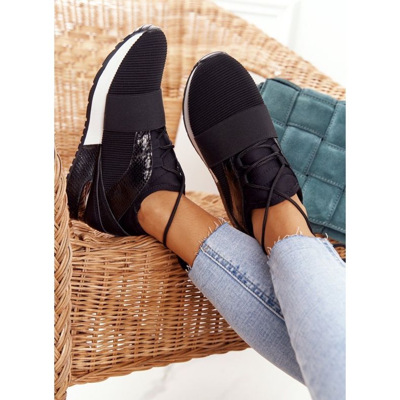 FB2 Ženske sportske cipele Tenisice Black Netta crna 1