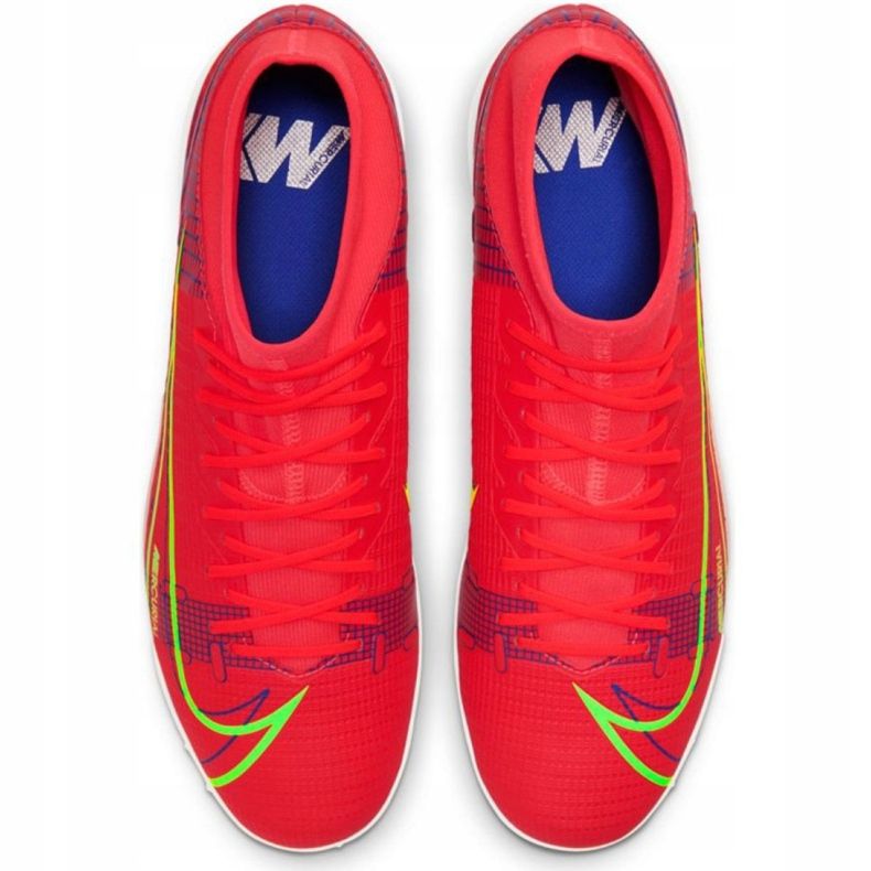 Nike Mercurial Superfly 8 Academy Tf M CV0953 600 tenisica za nogomet crvena naranče i crvene 1