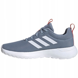 Sive tenisice za trčanje Adidas Lite Racer Cln K FV9607 bijela plava naranča siva 2