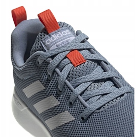 Sive tenisice za trčanje Adidas Lite Racer Cln K FV9607 bijela plava narančasta siva 3