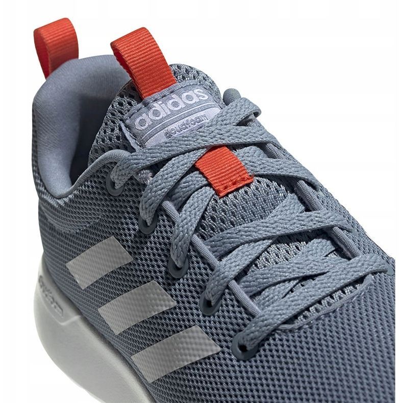 Sive tenisice za trčanje Adidas Lite Racer Cln K FV9607 bijela plava narančasta siva 3