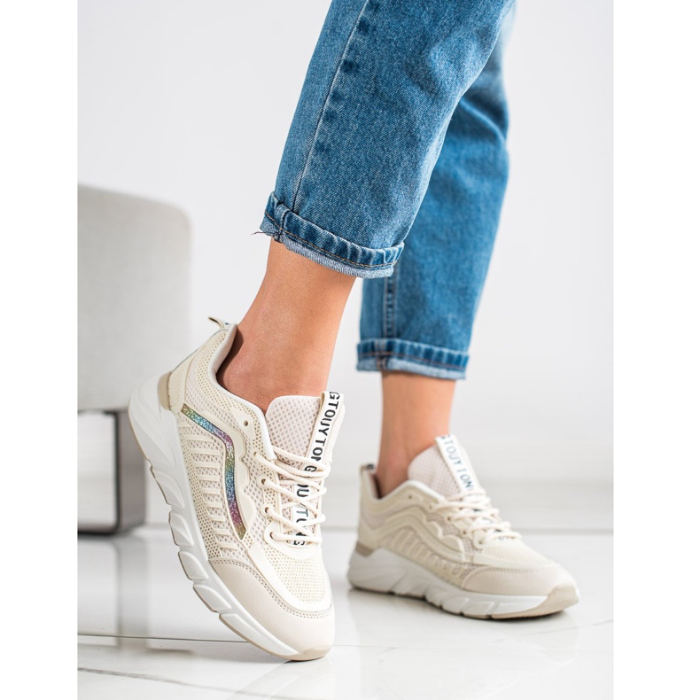 SHELOVET Klasične tenisice bež 1