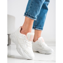 SHELOVET Proljetne bijele tenisice bijela ružičasta 1