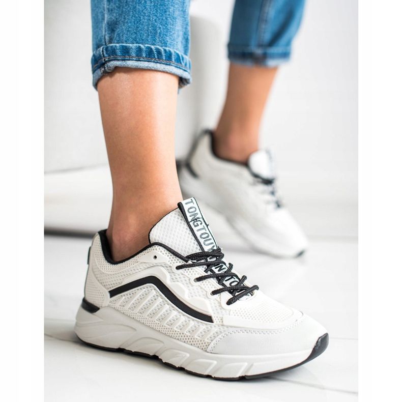 SHELOVET Klasične tenisice bijela crno 1