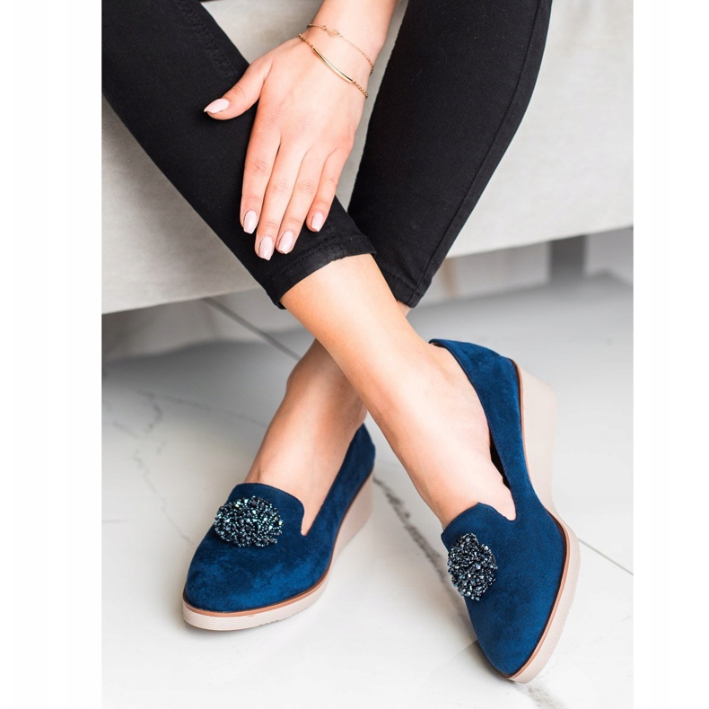 Elegantni lordovi s ukrasom VINCEZA tamnoplava 1