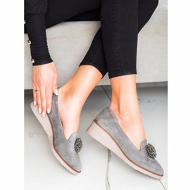 Elegantni lordovi s ukrasom VINCEZA siva 1