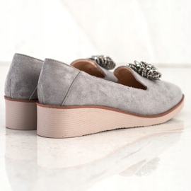 Elegantni lordovi s ukrasom VINCEZA siva 2