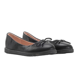 Ženske crne balerinke s mašnom Bridget crno 1