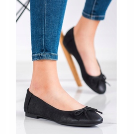 SHELOVET Klasična balerina s mašnom crna 1