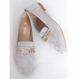 Siva Ženske sive mokasine T393P Siva 1