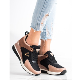 VINCEZA ležerne tenisice crna ružičasta višebojan 1