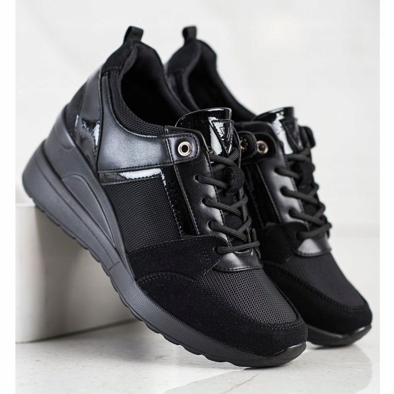 Elegantne VINCEZA tenisice crno 2