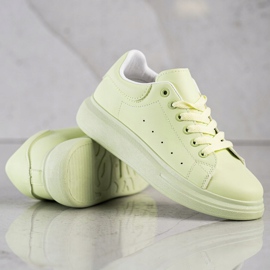 SHELOVET Zelene tenisice na platformi zelena 2