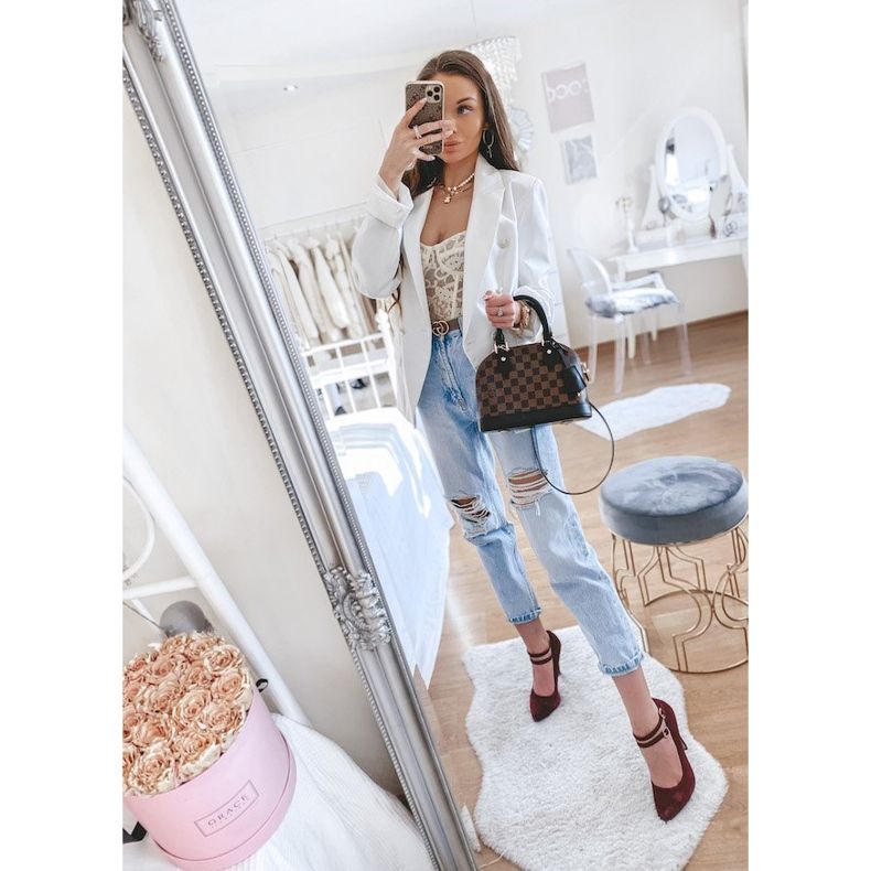 Bordo pumpe od antilopa na peti L408 crvena 1