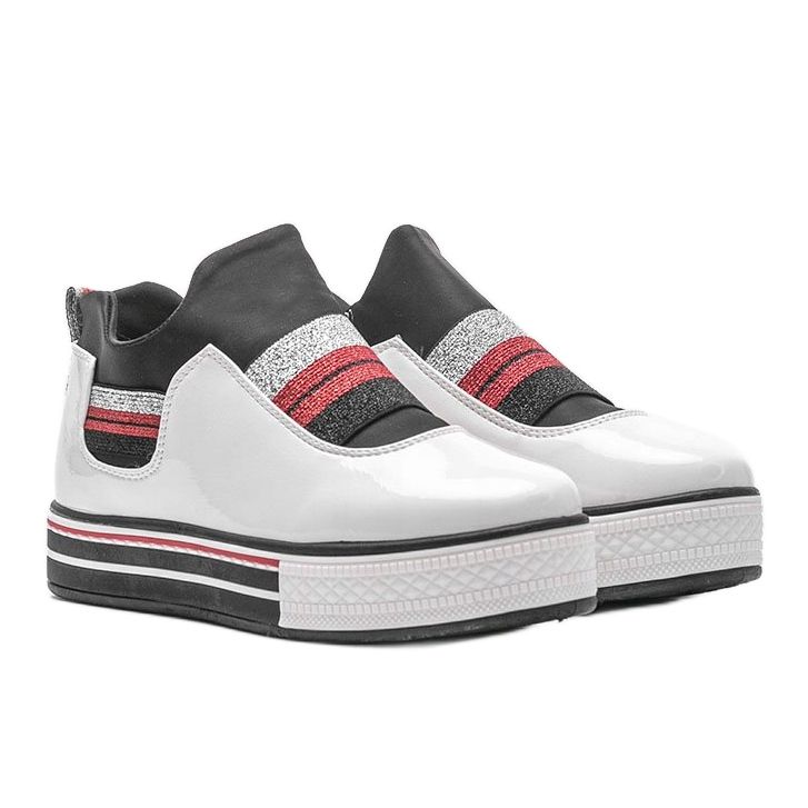 Bijele lakirane tenisice tvrtke Kaitlynn bijela 1