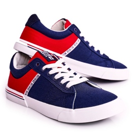 Muške tenisice Big Star FF174137 Navy Blue-Red crvena tamnoplava 1