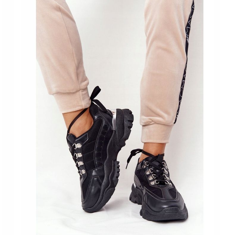 PS1 Ženske tenisice na velikom potplatu dobrog raspoloženja crna 1