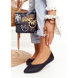 Osjetljiva balerina u špici Vinceza 2187 Crna crno 1