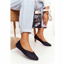 Osjetljiva balerina u špici Vinceza 2187 Crna 2