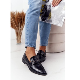 S.Barski Elegantne ženske mokasine S. Bararski Black crna 1