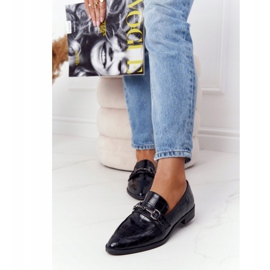 S.Barski Elegantne ženske mokasine S. Bararski Black crna 2