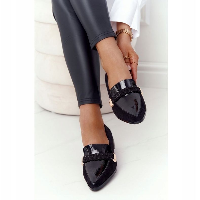 S.Barski Elegantne mokasine S. Barski Premium Suede Crna 2