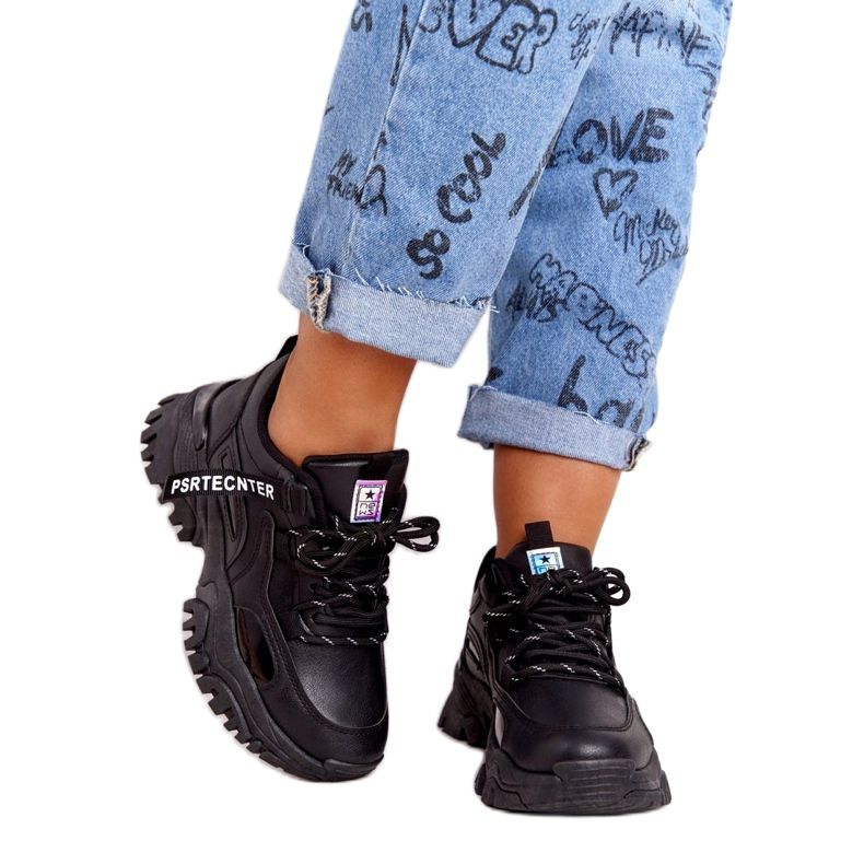 Evento Sportske ženske tenisice News 21SP26-3925 crne crno 1