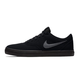 Muške cipele Nike Sb Check Solar Cnvs crne 843896 002 crna siva 1