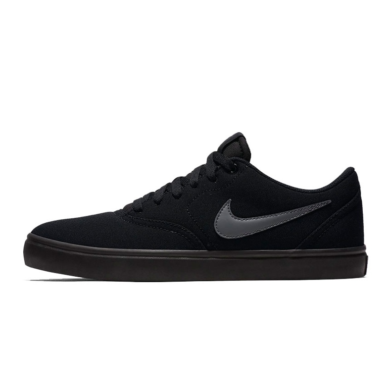 Muške cipele Nike Sb Check Solar Cnvs crne 843896 002 crno siva 1