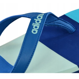 Adidas papuče Eezay prugaste BA8808 mornarsko plava plava 3