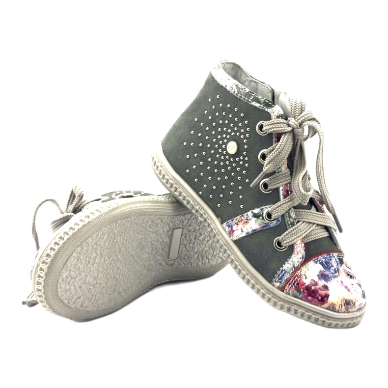 Dječje cipele s rhinestones 84254 Grey Bartek siva 3