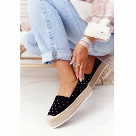 S.Barski Espadrile na platformi od slame S. Bararski Crna 1