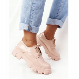 PS1 Ženski Oxfords na platformi Nude Imogen bež ružičasta 2