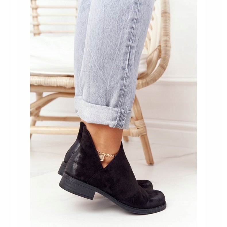 PS1 Crne ženske čizme Hillary s izrezima crna 2