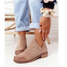 PS1 Ženske čizme s izrezima Bež Hillary smeđa 2