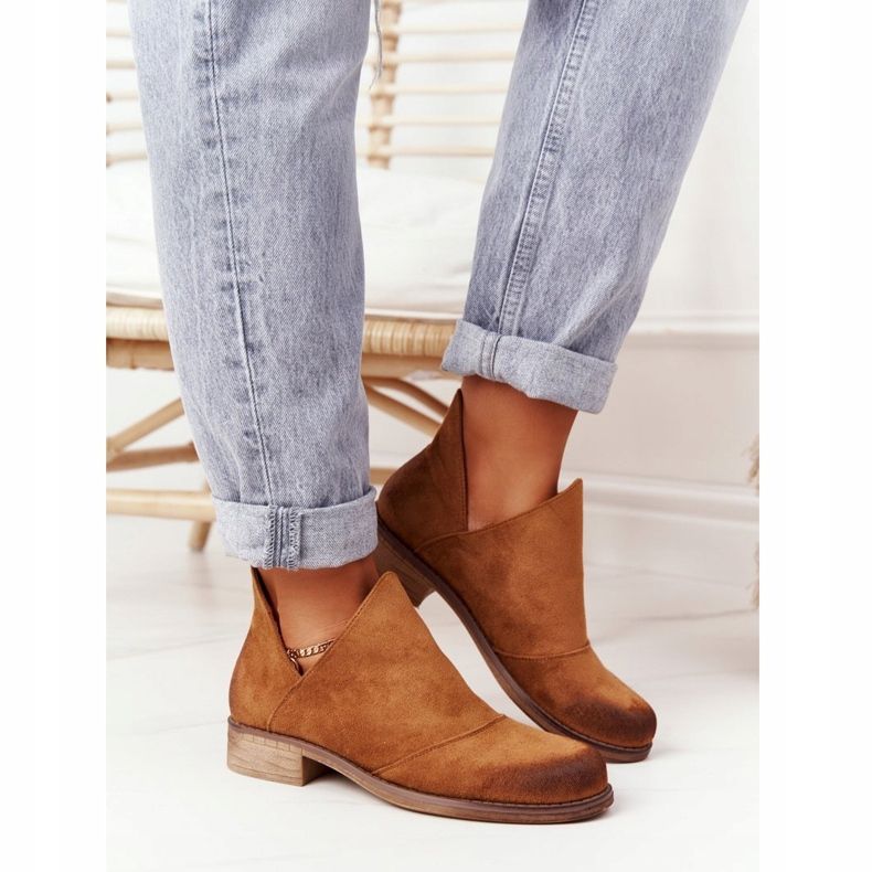 PS1 Ženske čizme s izrezima iz Camel Hillary smeđa 1