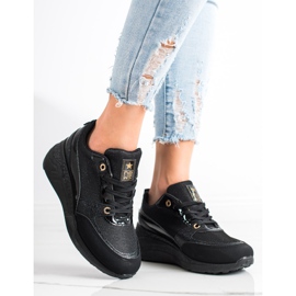 SHELOVET Klasične crne tenisice crna 2