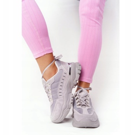 PS1 Ženske tenisice na velikom potplatu i sivom raspoloženju siva 2